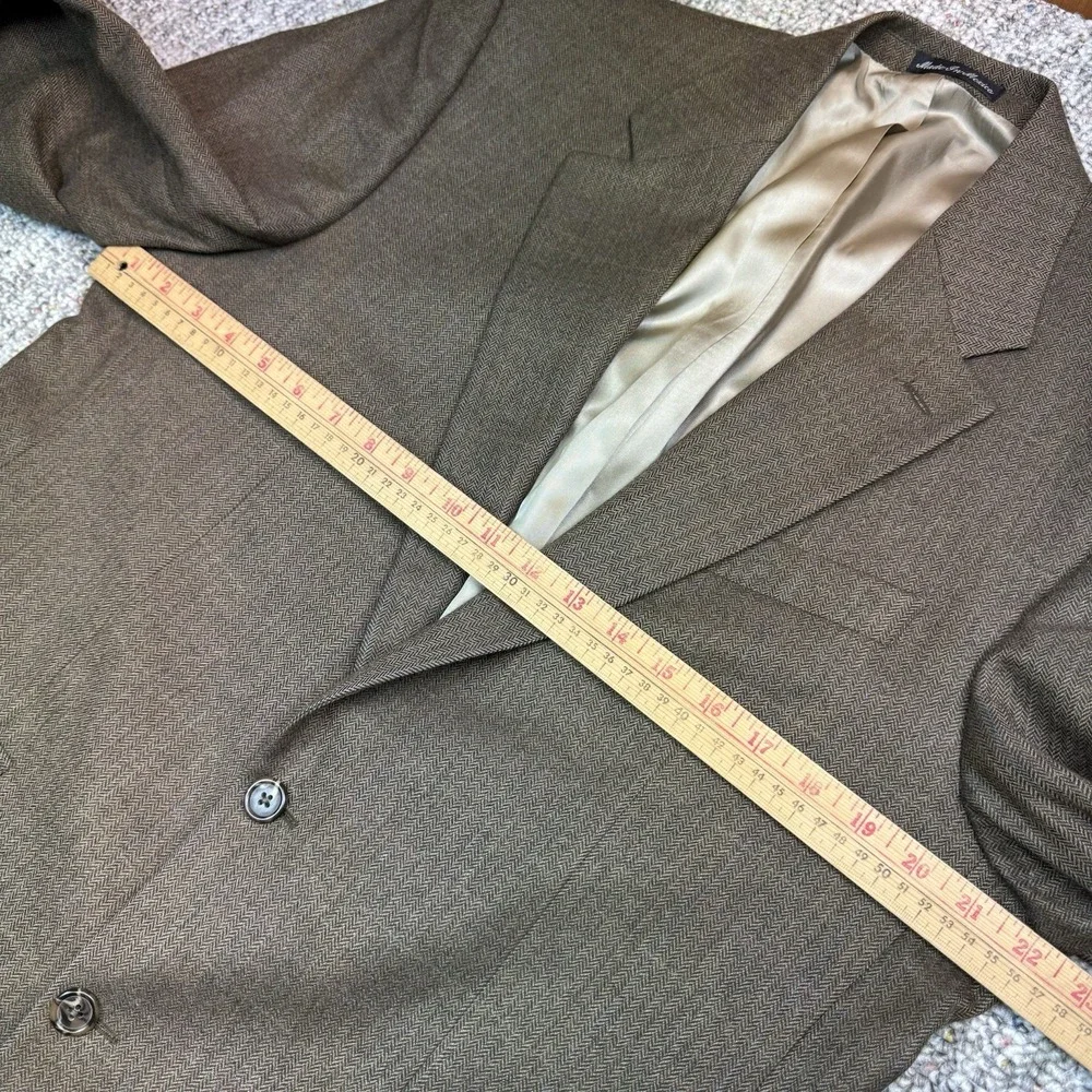 Lauren Ralph Lauren Macy's Blazer Mens 42L Check Wool Brown